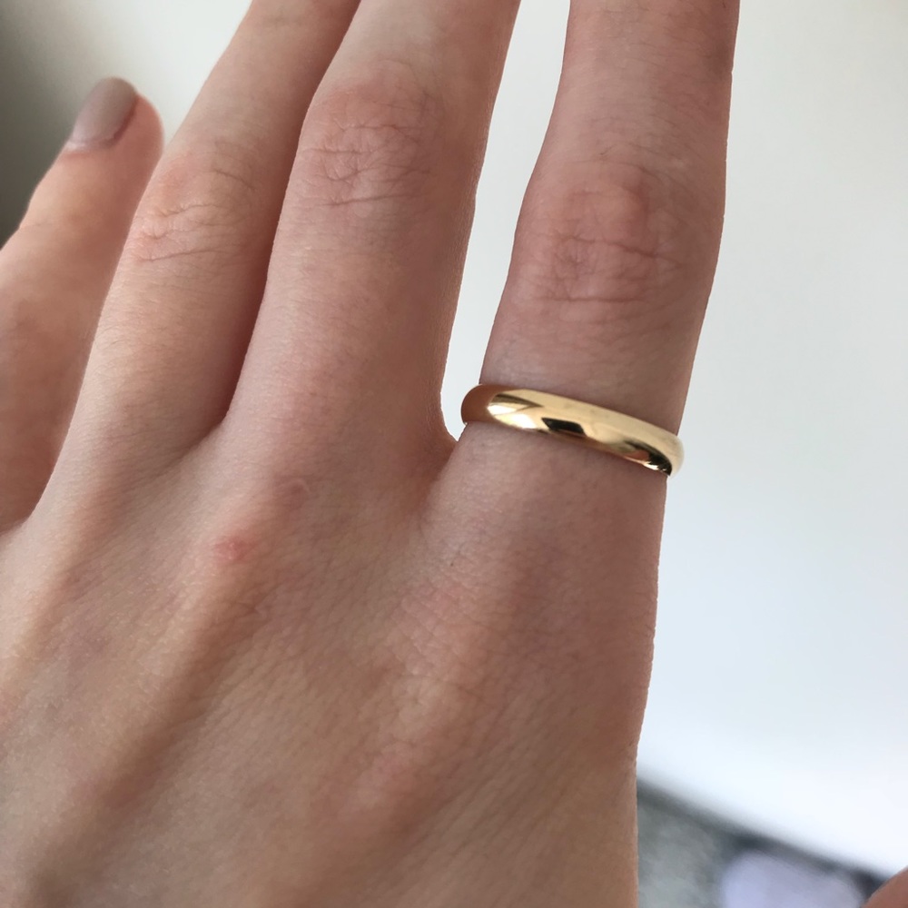 Solid 14 karat gold ring